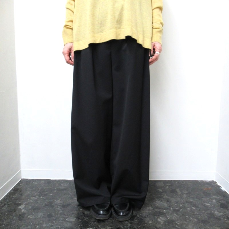 Audrey and john wad サイドリボンイージーパンツ /BK190